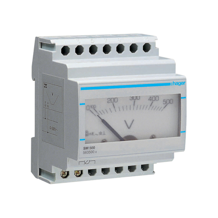 Analogni Voltmetar (direktno mjerenje), U=0-500V, klasa tačnosti: 1,5