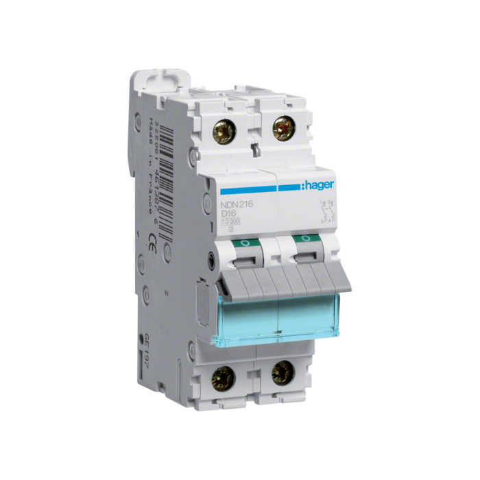 Automatski osigurač 16A, 2-polni, D, 10kA