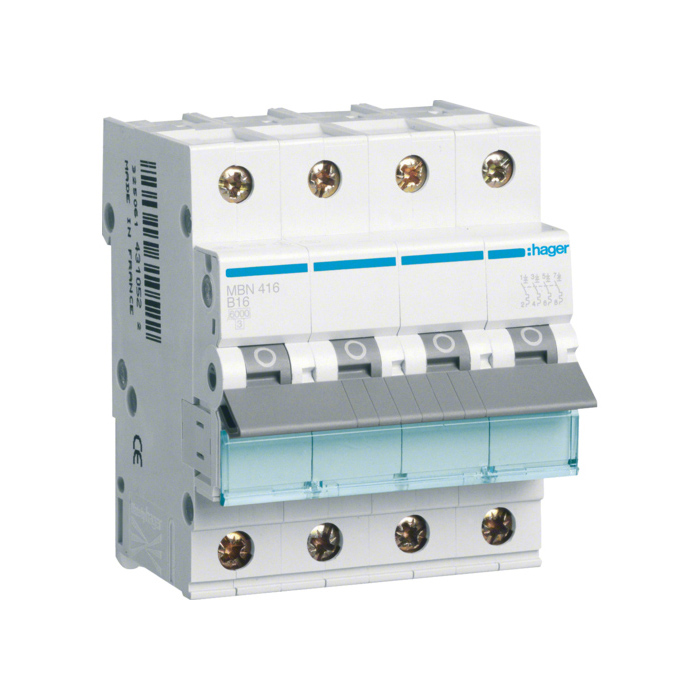 Automatski osigurač 16A, 3-polni + N, B, 6kA