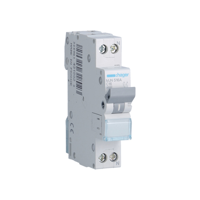 Automatski osigurac 1P+N, 16A, 4,5kA, C karakteristika, 1 mod
