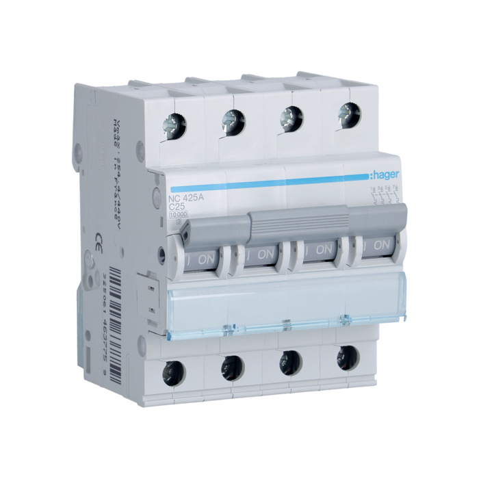 Automatski osigurač 25A, 4-polni, C, 10kA