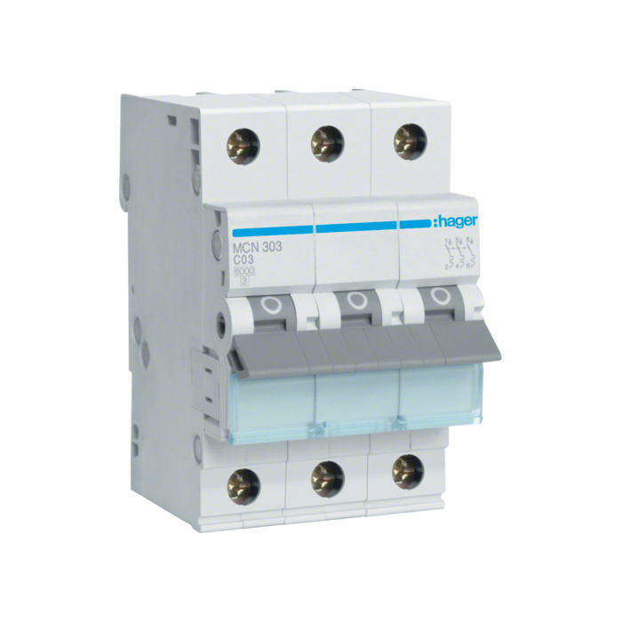 Automatski osigurač 3A, 3-polni, C, 6kA