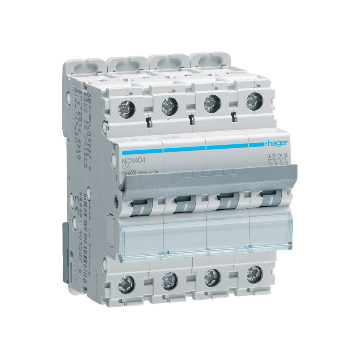 Automatski osigurač 4A, 4-polni, C, 10kA