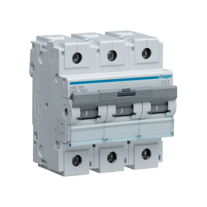 Automatski osigurač 80A, 3p, 15 kA, C karakteristika