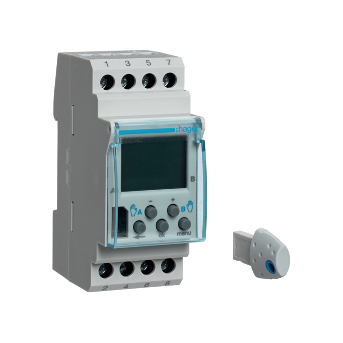 Cronotec - sedmični tajmer, 1 x ključem EG005, 2W, 230V~ 50Hz