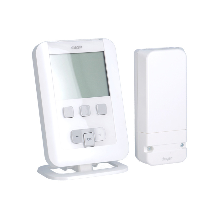 Digitalni termostat bežični sa prijemnikom (sedmični), 2-žični priključak, rad na baterije