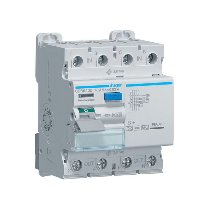 FID zaštitna sklopka, 4P 40A 30mA, tip B 10kA