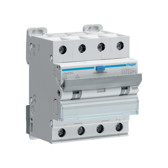 FID zaštitna sklopka, kombinovana, 4P, 25A, C, 30mA, tip A, 6kA