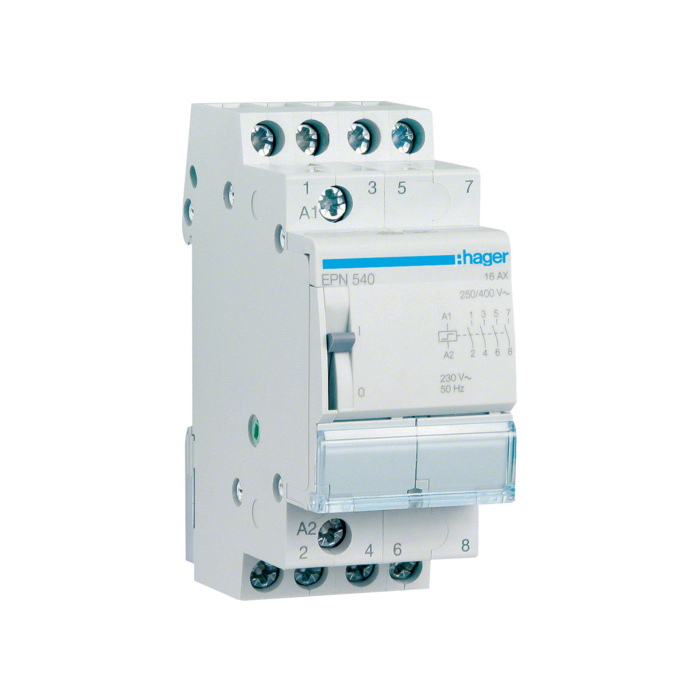 Impulsni relej 4NO., In=16A, napon špule 230V(~), 110V(-), 2 modula