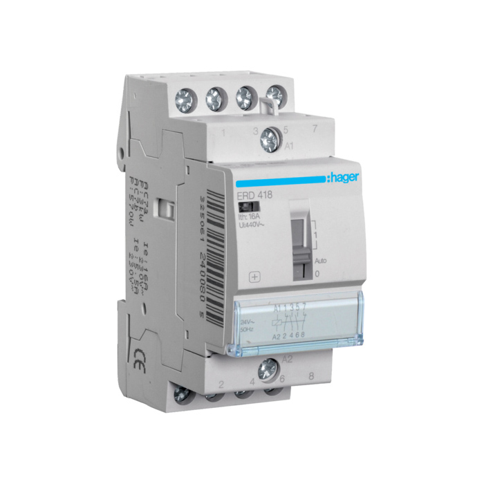 Instalacioni relej 2NO.+2NC., In=16A, 24V (~), 2 modula