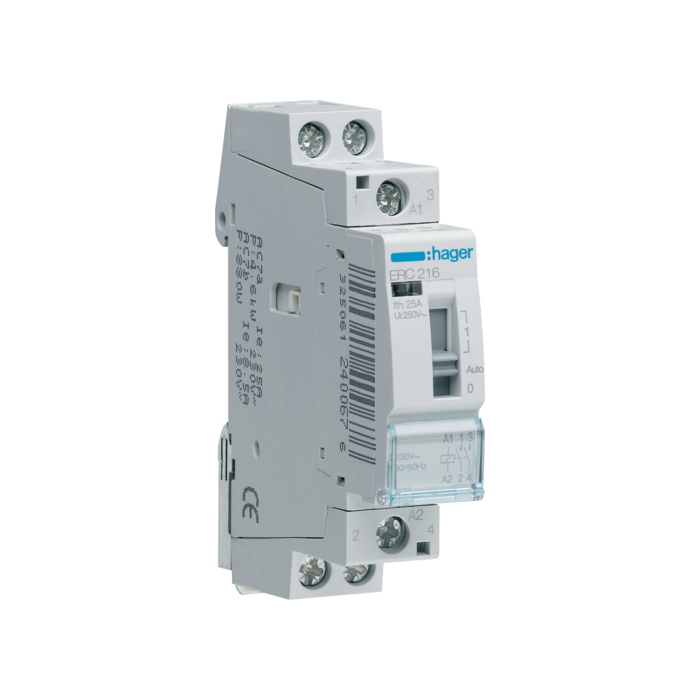 Instalacioni relej 2NO., In=16A, 230V (~), 1 modul