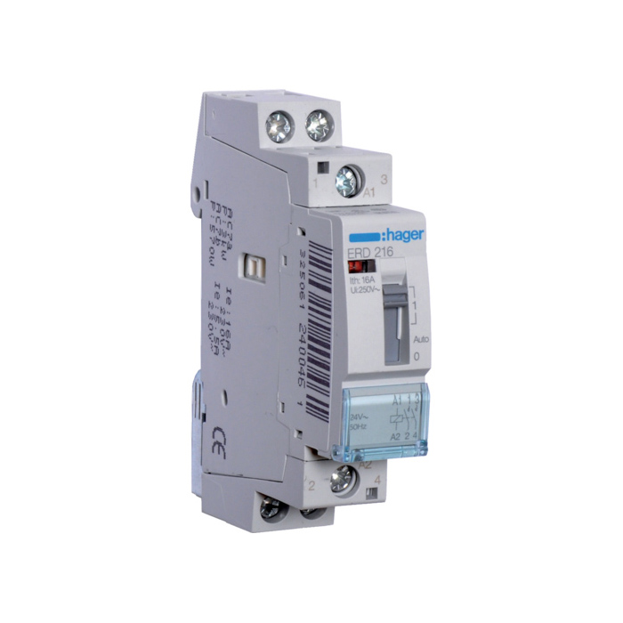 Instalacioni relej 2NO., In=16A, 24V (~), 1 modul