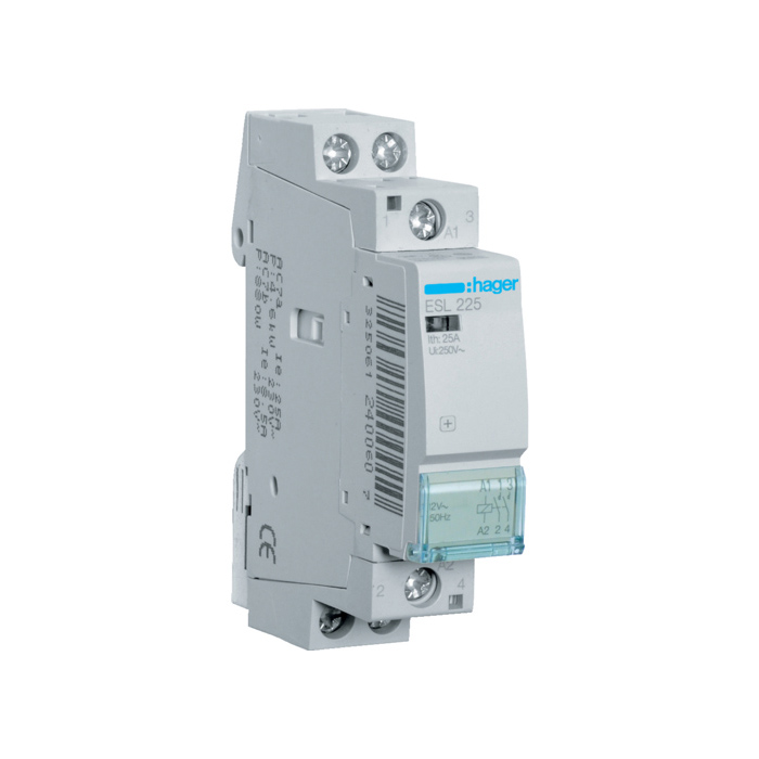 Kontakter 2NO., In=25A, 8V (~), 1 modul