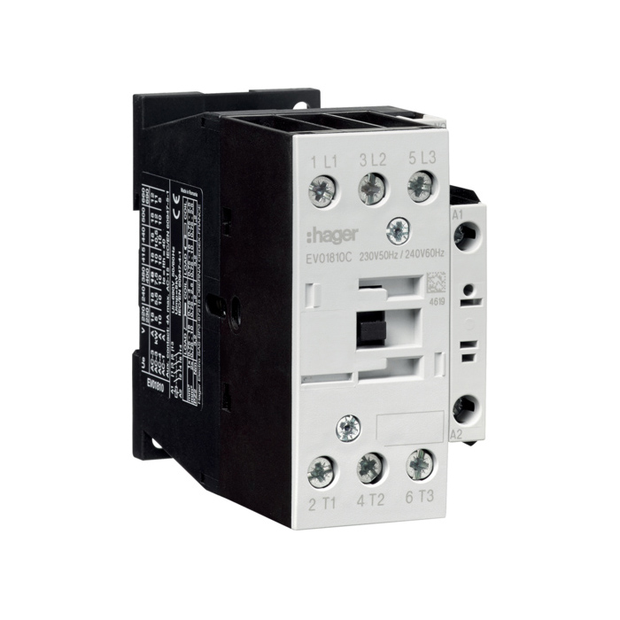 Kontakter 3P + 1NO 18A 7.5kW AC-3 230VAC