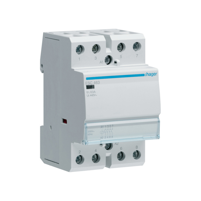 Kontakter 4NO., In=63A, 230V (~), 3 modula