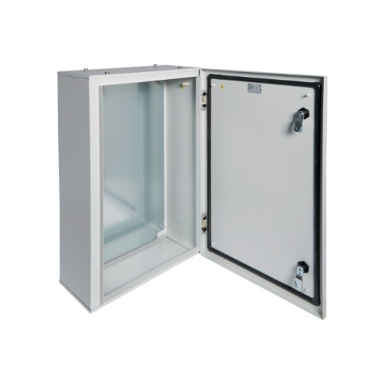 Metalni ormar orion.tech sa montažnom pločom, 600x400x200 mm