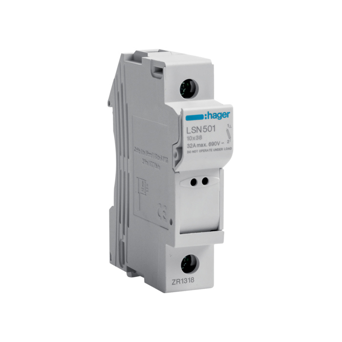 Nosač osigurača 1P, 0,5-32A, 690V, uložak 10,3x38