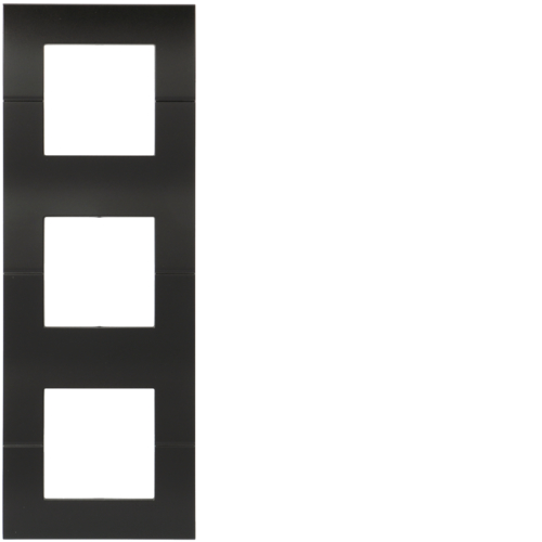 Okvir 3-struki vertikalni 3 x2 modula, crna boja