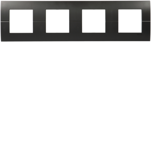 Okvir 4-struki horizontalni 4 x 2 modula, crna boja