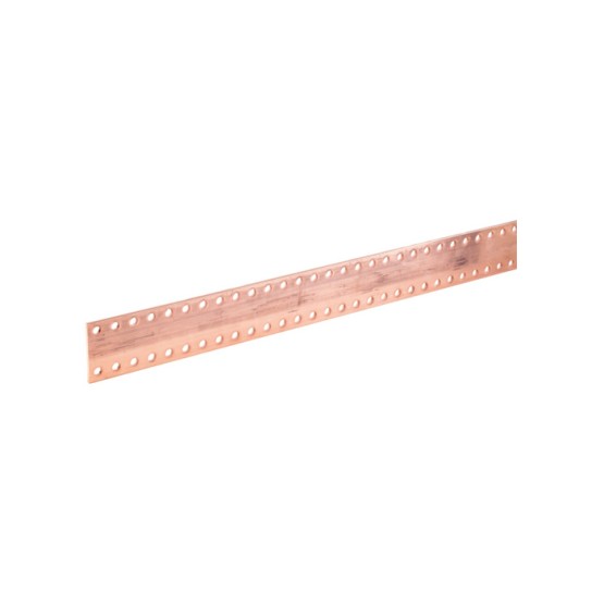 Perforirana bakarna šina 80x5mm, M10, L1750mm