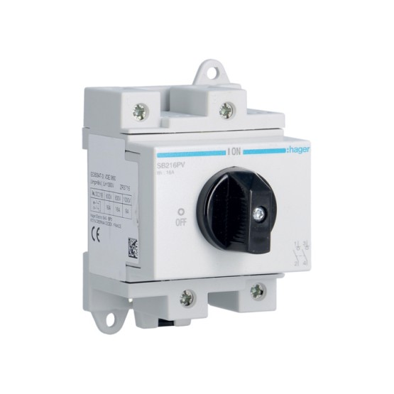 Prekidač DC 2-polni, 600V DC 16A