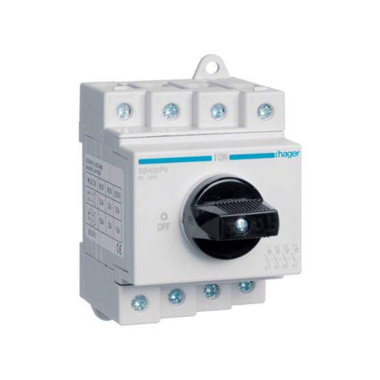 Prekidač DC 4-polni, 1000V DC 32A