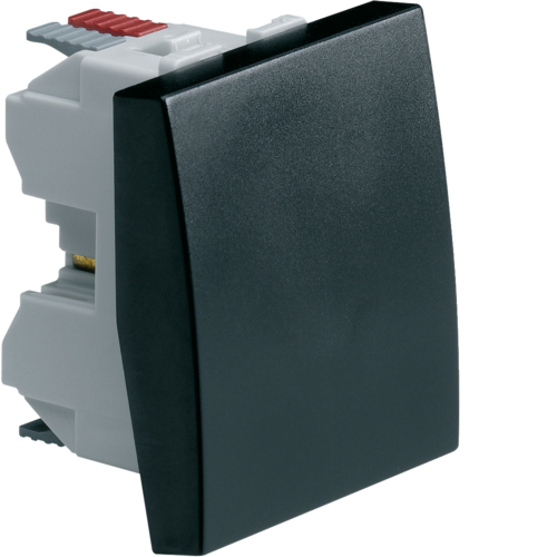 Prekidač naizmenični 2M, crna boja modularni