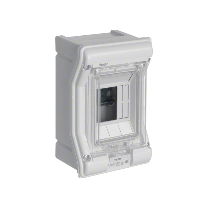 Razvodni ormar VECTOR nadgradni, 1-redni, 2/3 modula, N+PE kleme