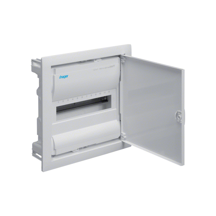 Razvodni ormar VOLTA ugradni, 1-redni, 12 modula, dim. VxŠxD: 356x348x98mm, metalna vrata