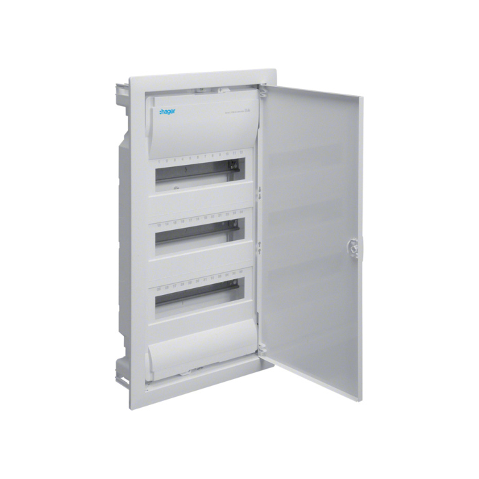 Razvodni ormar VOLTA ugradni, 3-redni, 36 modula, dim. VxŠxD: 630,5x348x98mm, metalna vrata