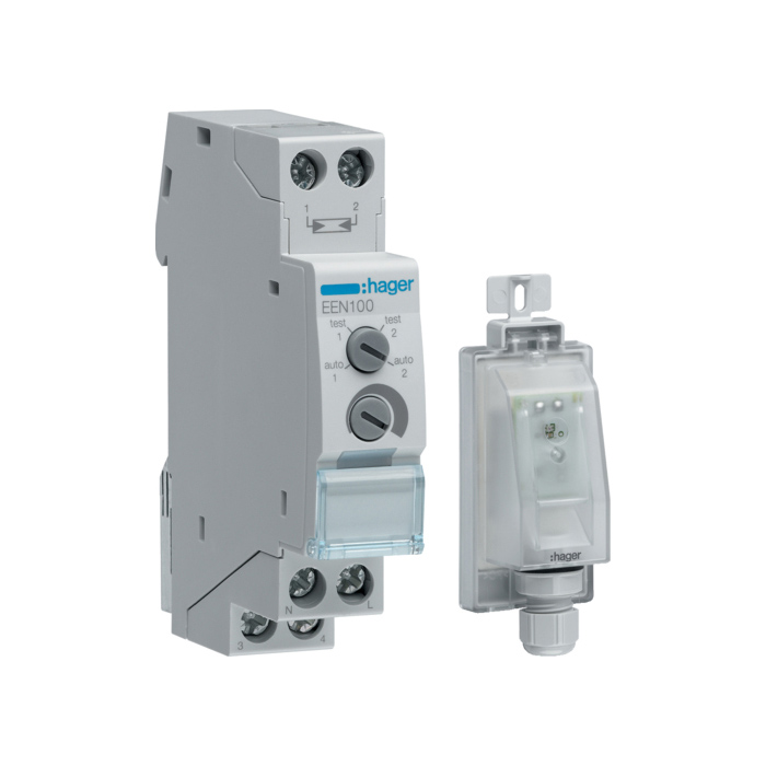 Sumračni prekidač, 10A, 5-2000 Lux-a, sa nadgradni sondom