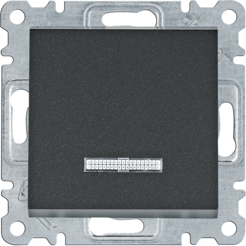 Taster sa indikacijom, 10A, 1k.o, Lumina, crna