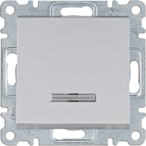 Taster sa indikacijom, 10A, 1k.o, Lumina, siva