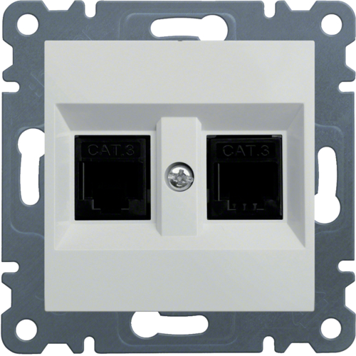 Telefonska utičnica dupla 2xRJ11, Cat.3