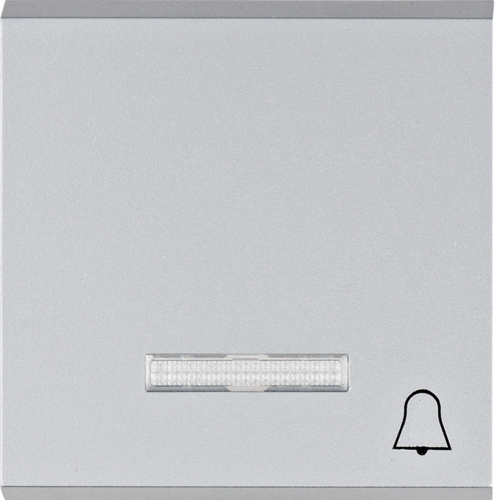 Taster, oznaka zvono, sa indikacijom, Lumina, siva