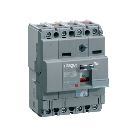 Učinski prekidač x160 podesivi, 4P, 40kA, 160A