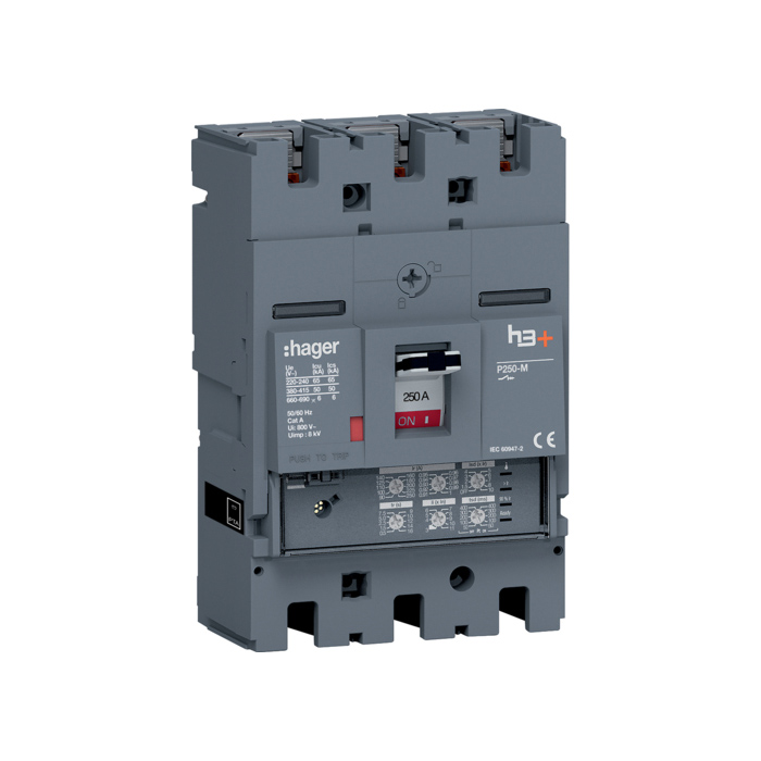 Učinski prekidač x250 podesivi, 3P, 50kA, 250A LSI