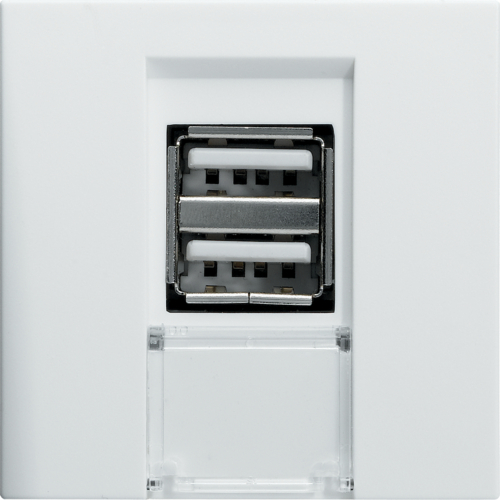 USB utičnica - punjač, 2M, bela boja