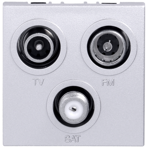 Utičnica RTV-SAT završna 2M, titanijum