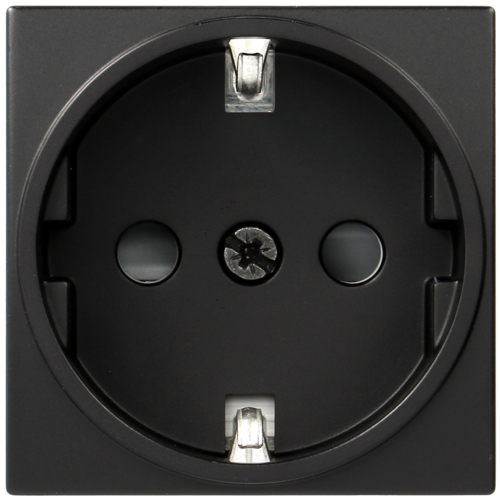 Utičnica šuko 16A QC 2M, crna boja