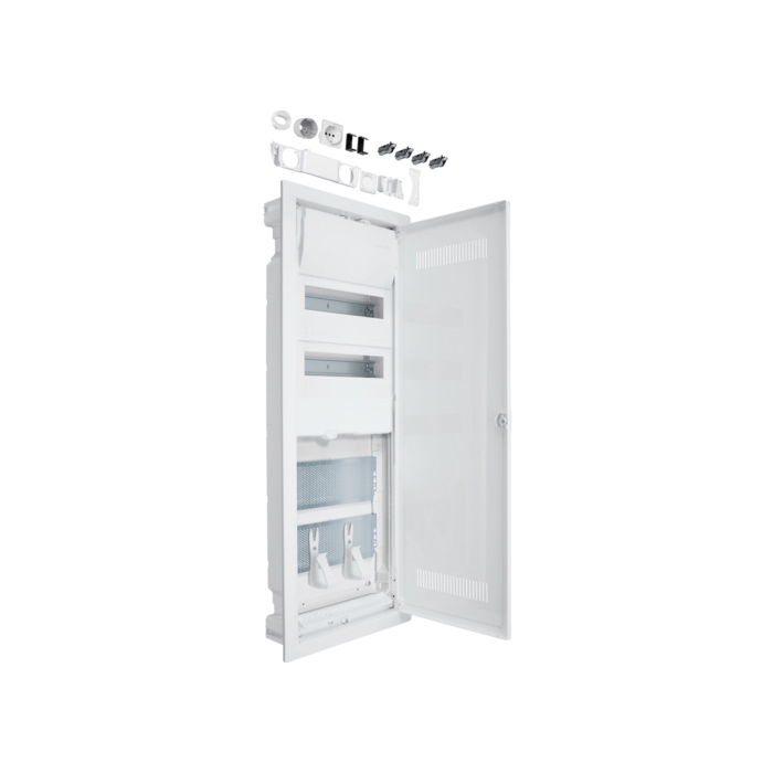 Volta Hybrid, ugradni, 2x12M, dve perforirane ploče, plastična vrata