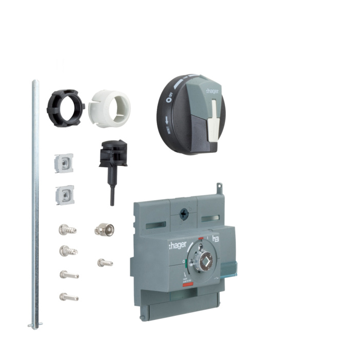 Zakretna ručica x250, montaža na vrata ormara