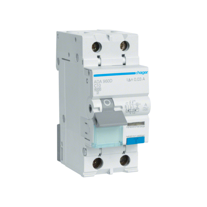 Zaštitni prekidač (FID sklopka), 1P+N In=16A, IΔn=30mA, C-10A