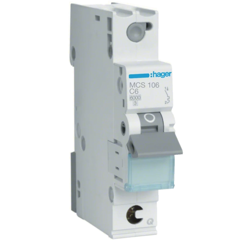 Automatski osigurač; 1P 6KA C-6A Quick Conect 1M