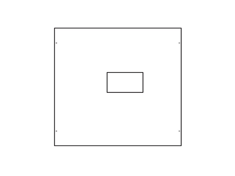 Konstruktivni element za učinske prekidace x1600 sa motornim pogonom, ZK II,600x800 mm