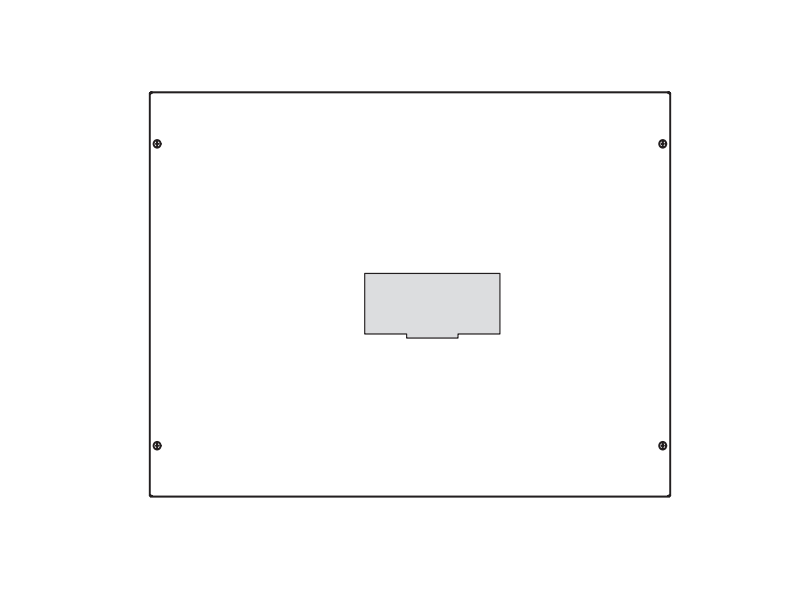 Konstruktivni element za učinske prekidace x1600, vertikalna montaža, 600x800 mm