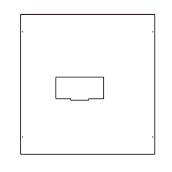 Konstruktivni element za učinske prekidace x1600, vertikalna montaža, ZK II, 600x600 mm
