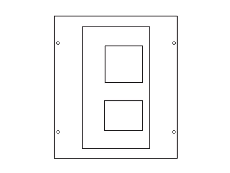 Konstruktivni element za učinske prekidace x250 sa FID blokom, vertikalna montaža, ZK II, 400x350 mm