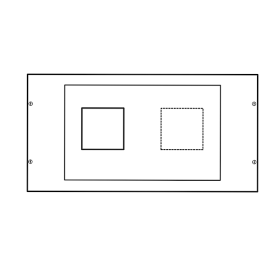 Konstruktivni element za učinske prekidace x250 sa FID blokom, vertikalna montaža, ZK II 400x600 mm