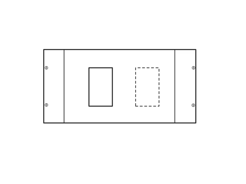 Konstruktivni element za učinske prekidace x250, sa motornim pogonom, ZKII, 300x800 mm